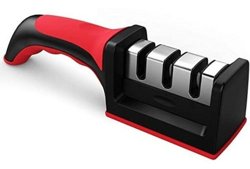 SHARPAL Afilador de cuchillos eléctrico 198H, sistema profesional de  afilado de cuchillos de 3 etapas con ruedas de diamante, apto para  cuchillos de