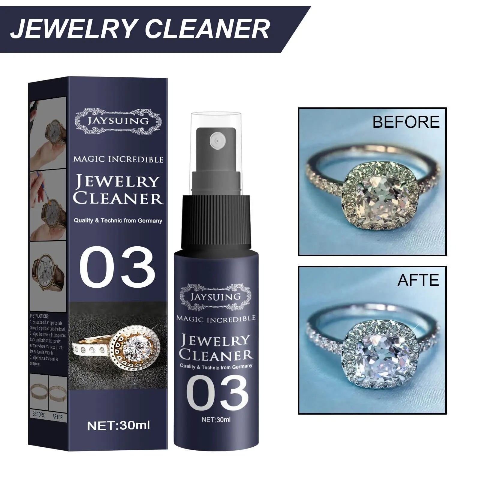 🔥COMPRA 1 OBTENEN 1 GRATIS - Spray limpiador de joyas Jewelry Cleaner