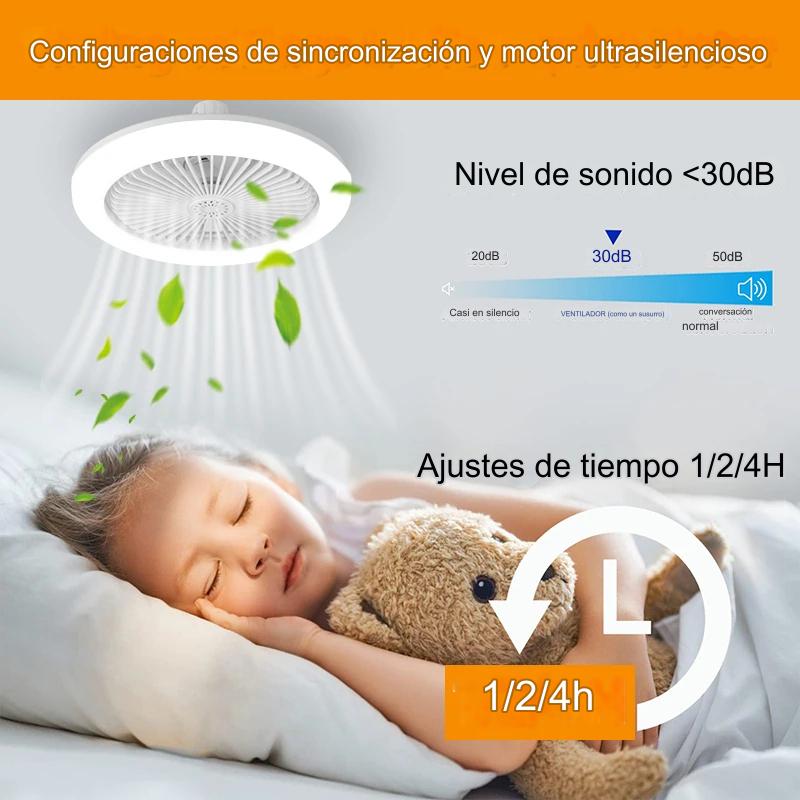 VENTILADOR INTELIGENTE CON LUZ LED