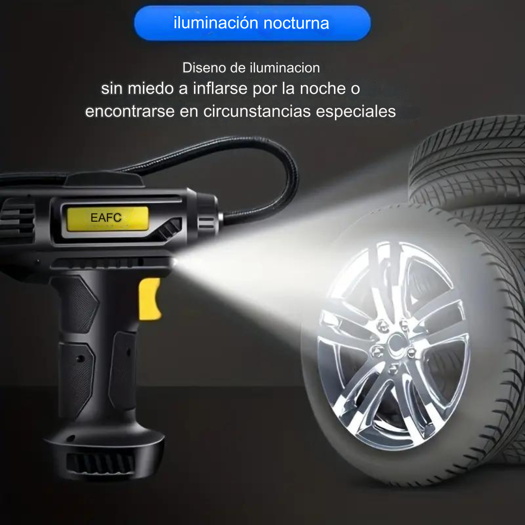 Inflador de neumáticos portátil recargable de 120W  automóvil!