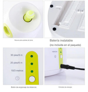 Lanzador Automatico de Pelotas de Tennis para Perros.