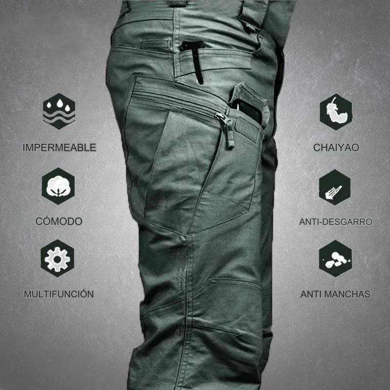 Pantalones Cargo Tacticos Impermeables para Hombre