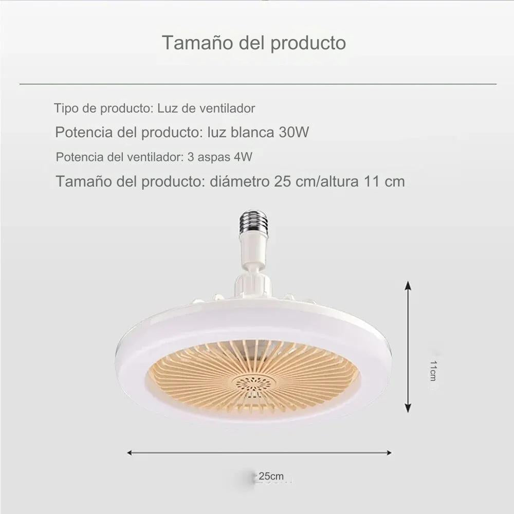 VENTILADOR INTELIGENTE CON LUZ LED