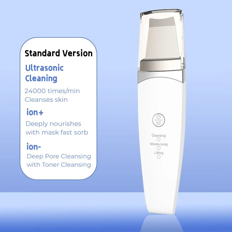 Espatula ultrasonica Eliminador de acne y reafirmador de piel