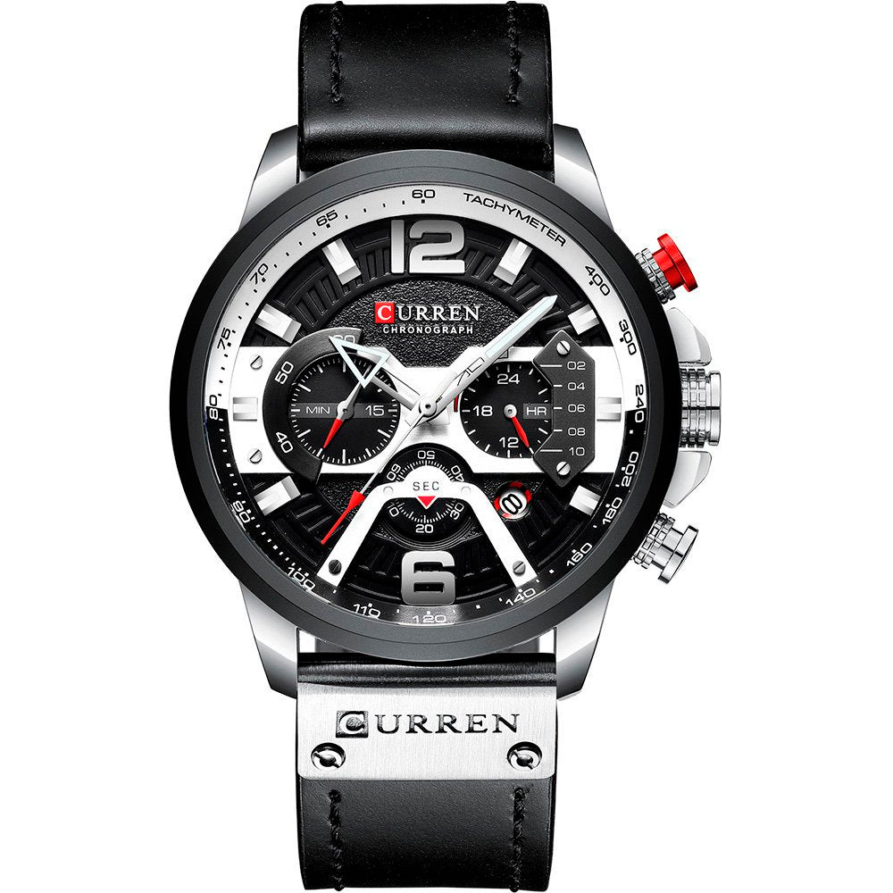 Curren MT09 - Negro / Plata (8329)