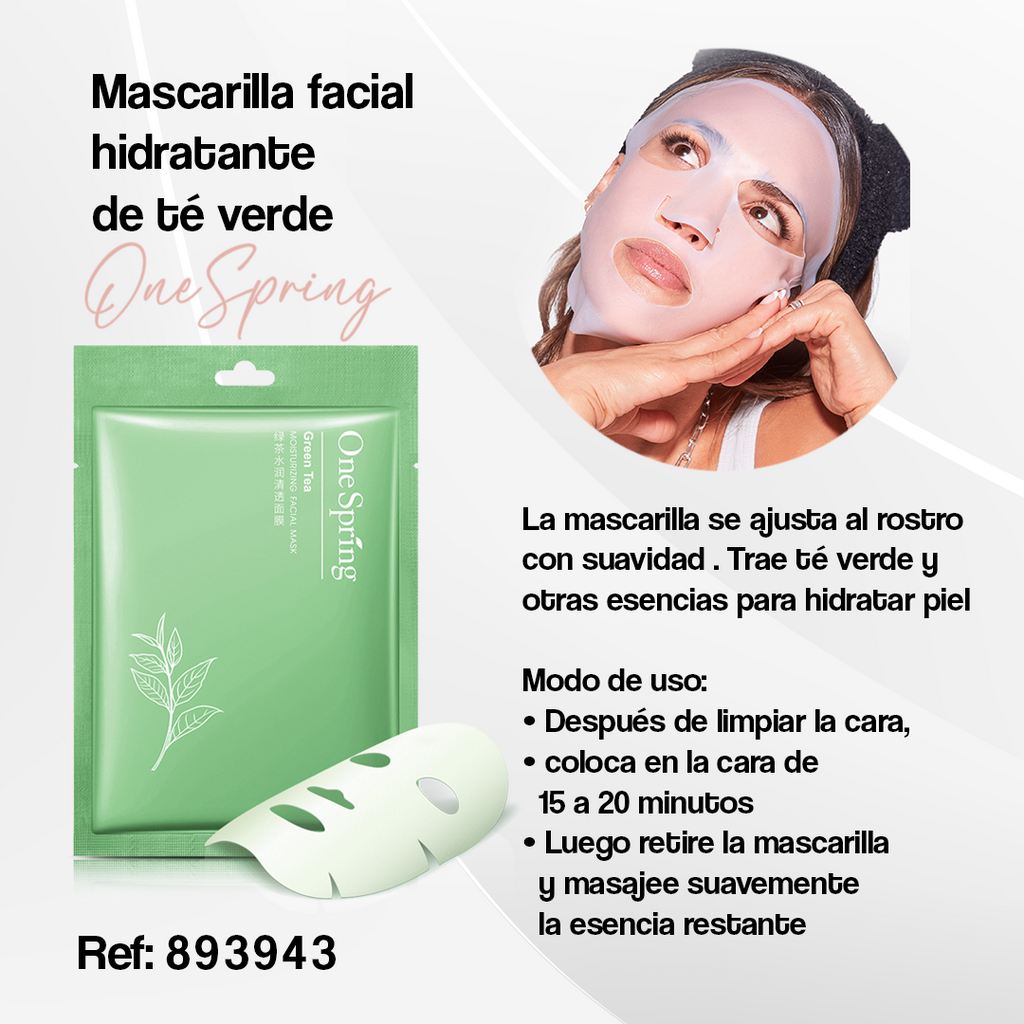 MASCARILLA FACIAL HIDRATANTE DE TÉ